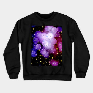 Festive Bokeh Stars Crewneck Sweatshirt